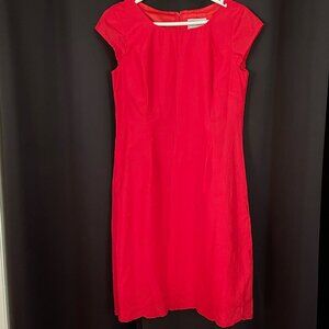 Karin Stevens Red Eyelet Dress Size 8